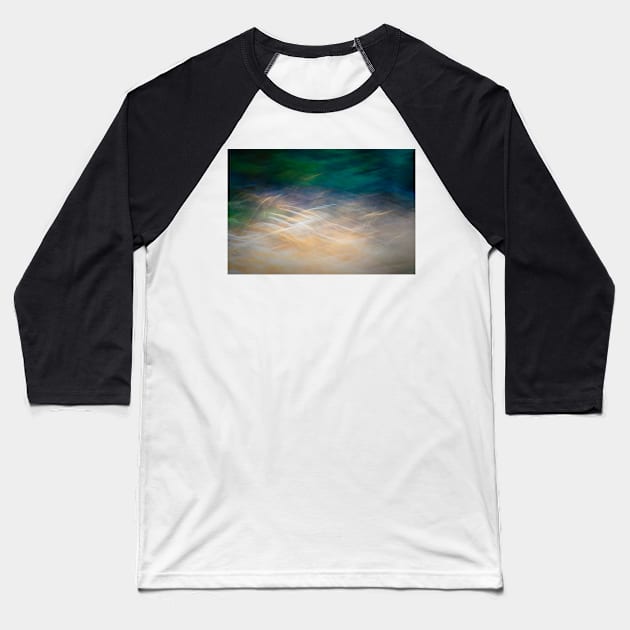 Golden Grasses Pine Forest Abstract Baseball T-Shirt by Amy-K-Mitchell